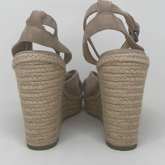 FRYE Sandals Wedges Espadrille Ankle Strap Jute Leather Open Toe Size 11 - Picture 8 of 12